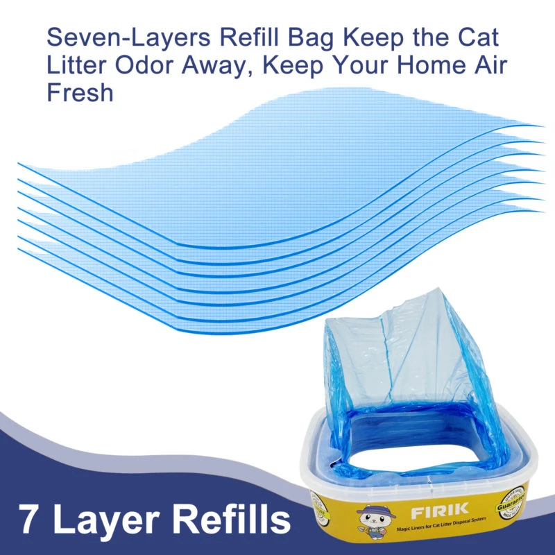 7-layer odor-lock material for Litter Genie refill bags