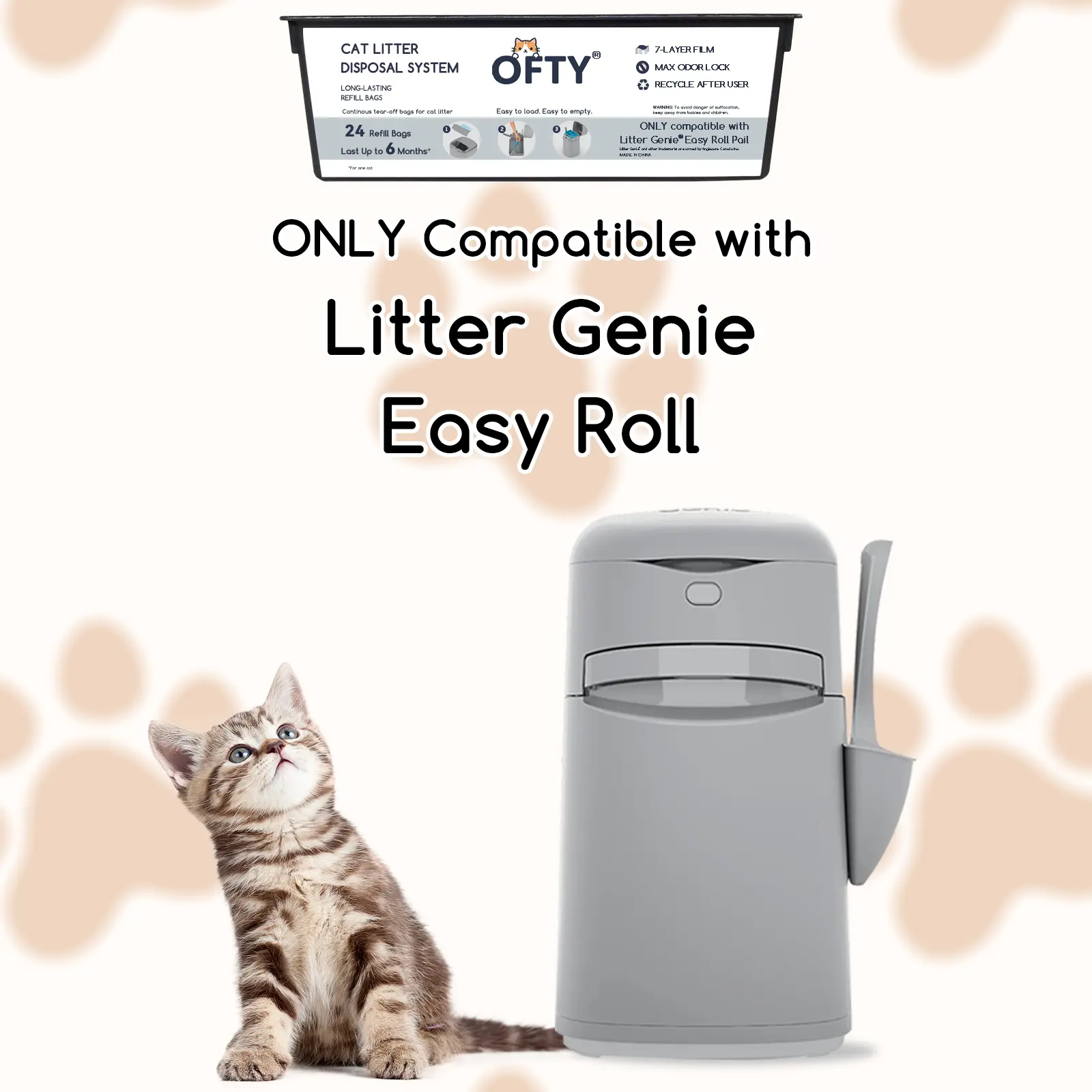 litter genie refills for easy roll